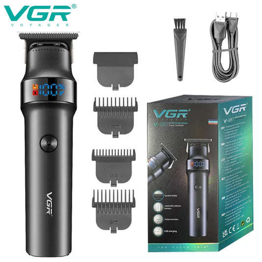 VGR Professional Beard Hair Trimmer For Men Electric Hair Clipper Waterproof Facial Trimer Haircut Machine Rechargeable V-987
