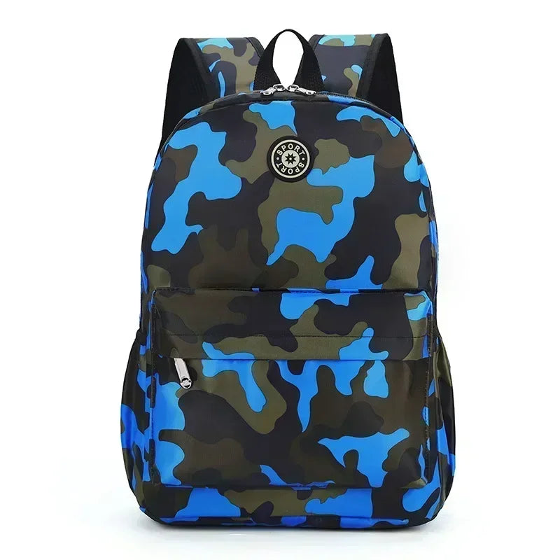 Children's Backpack Camouflage Backpack Elementary School Backpack Boys and Girls Reduce Burden First and Second Grade Backpack
