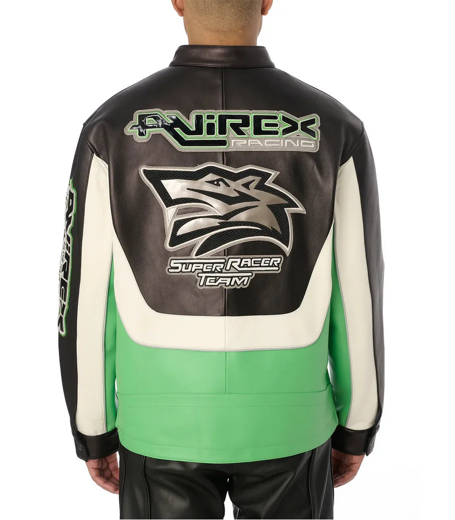 AVIREX fall new listing European lambskin jacket men's motorcycle ridingLeather jacket USA TOUR MOTORCYCLE JACKET coat tops