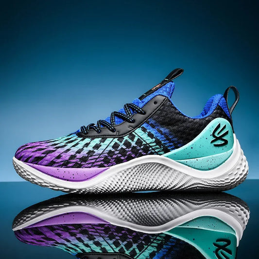 Summer New Men's Casual Shoes Breathable Comfortable Running Large Size Basketball Shoes Fashionable Versatile Couple Shoes