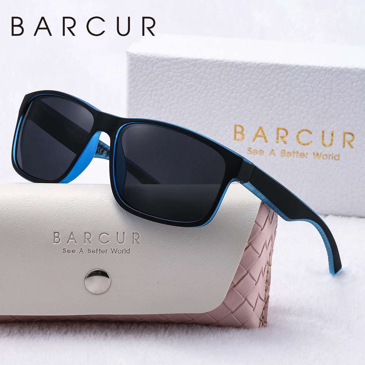 BARCUR Sports Fashion Women Sunglasses Durable PC Frame Cycling Outdoor Sports UVA*B Polarized Sunglasses Clothing Accessories
