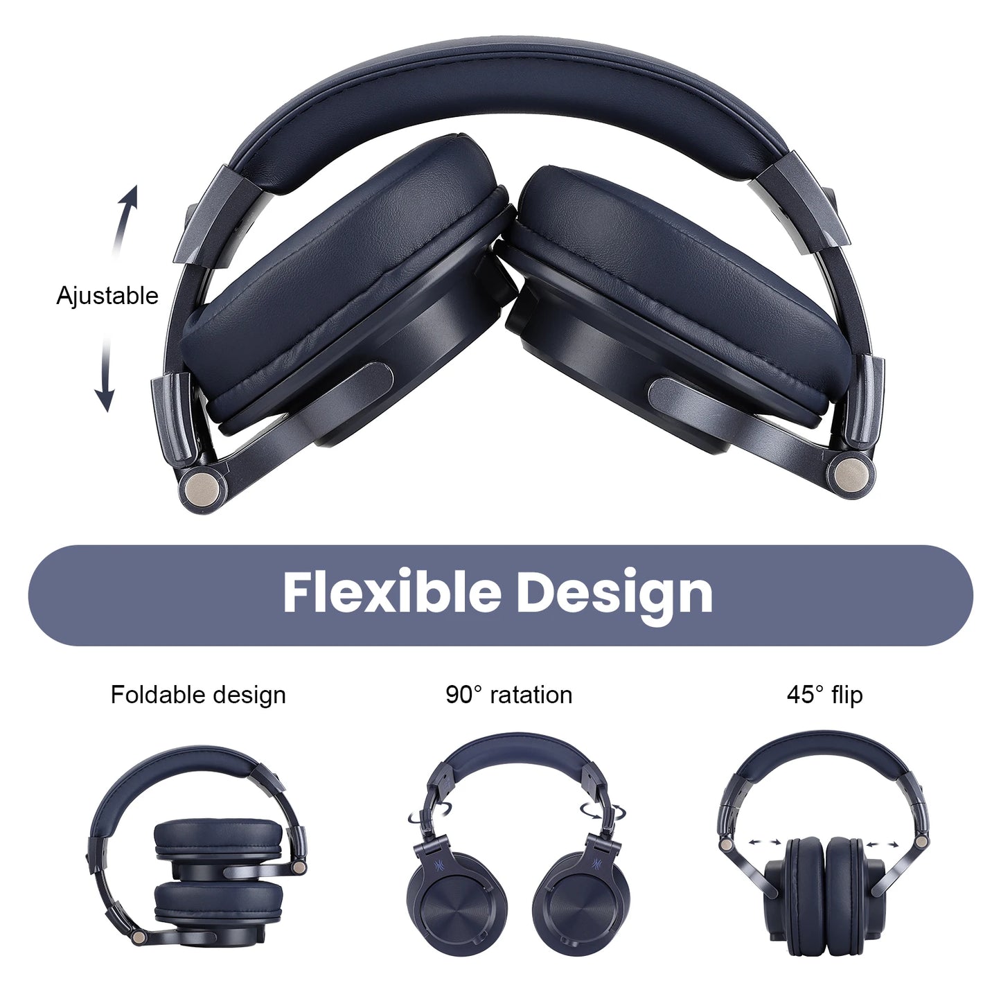 Oneodio A71 Wired Headphones For Computer Phone With Mic Over Ear Stereo Hi-Res Headset Studio Headphone For Recording Monitor