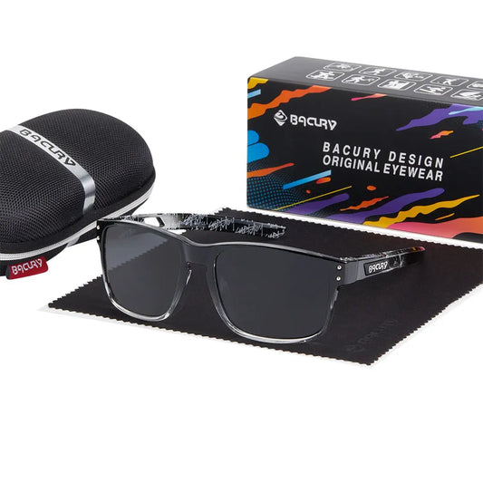 BACURY Fashion Sports Sunglasses for Men High Quality TR-90 Ultra Light Comfortable Frame for Women Outdoor Activity Sunglasses