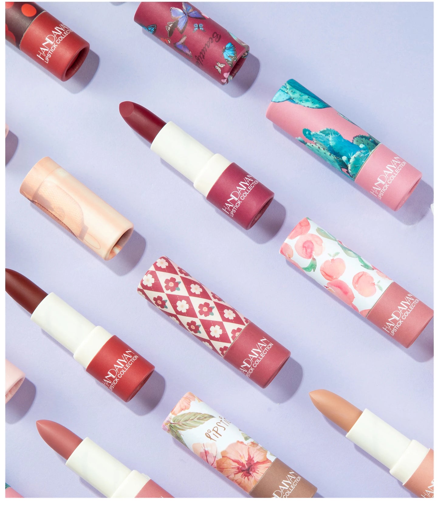HANDAIYAN velvet texture and is not easy to fade. Naked color lipstick, matte paper tube lipstick