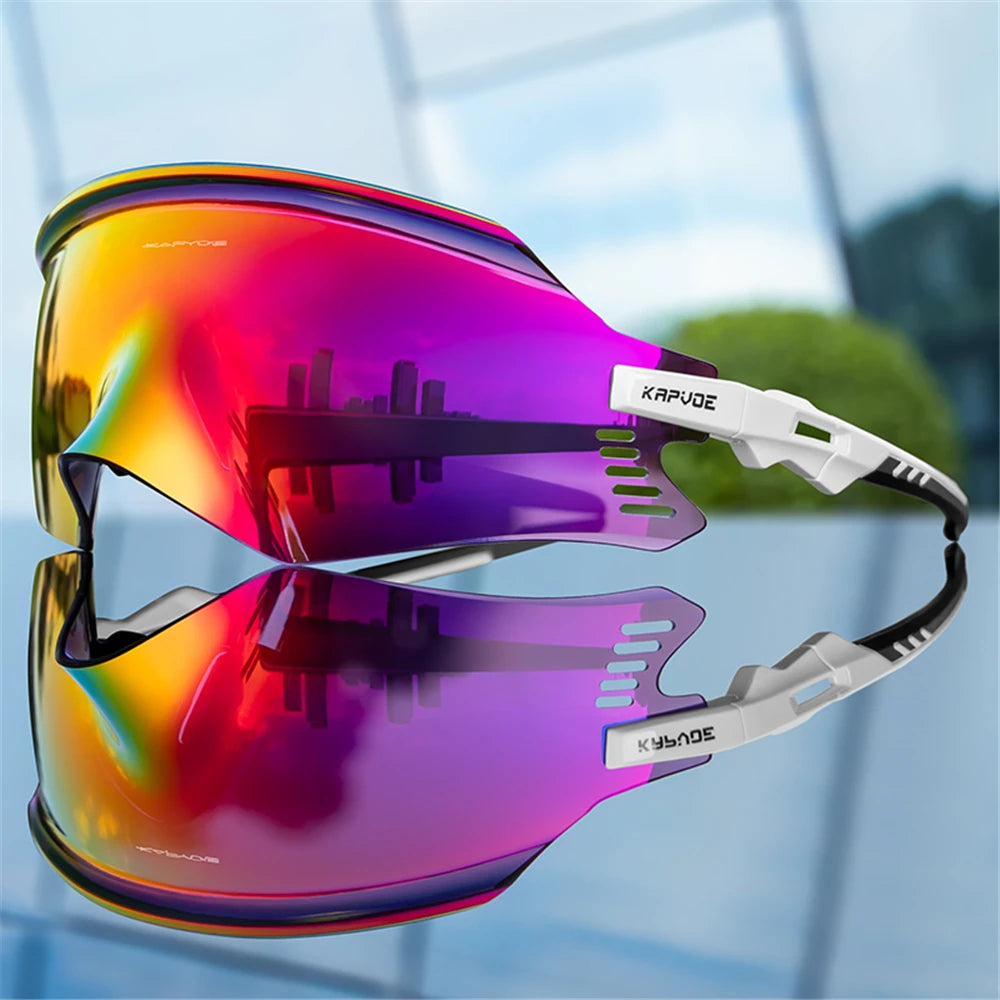 KAPVOE Men Outdoor climbing Driving Bicycle Cycling Glasses Sport Runing Sunglasses Women MTB Bike Goggles Road Riding Eyewear