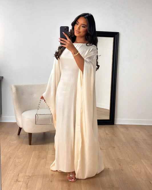 Shiny Butterfly Abaya Inside Belt Muslim Party Long Dress Summer Abayas for Women Dubai Luxury Turkey Islam Clothes Kaftan Robe