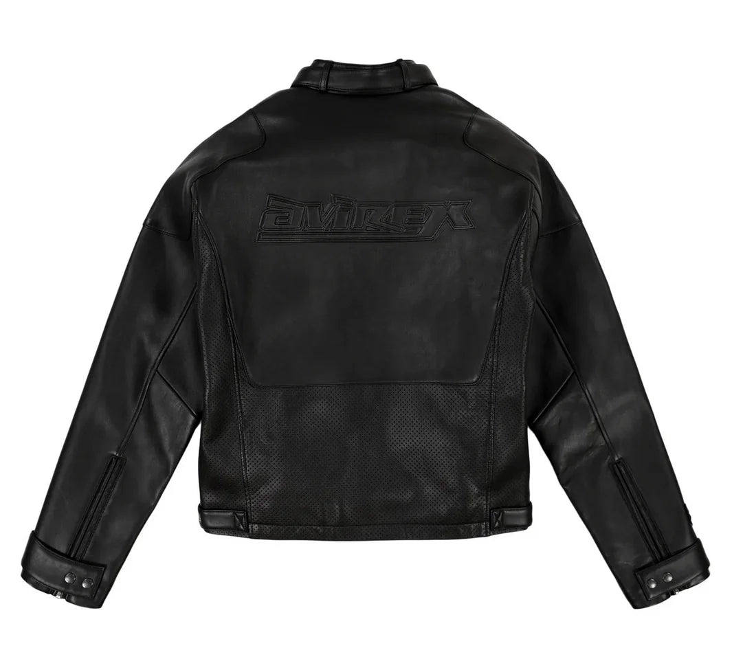 AVIREX fall new listing European lambskin jacket men's motorcycle ridingLeather jacket USA TOUR MOTORCYCLE JACKET coat tops