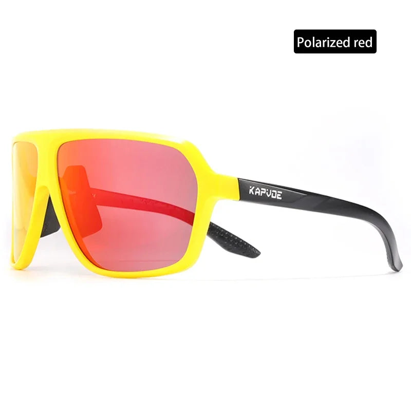 Kapvoe Polarized Cycling Sunglasses Road Riding for Men Fishing Glasses Mountain Bike Bicycle Goggles MTB Eyewear Speed Sports
