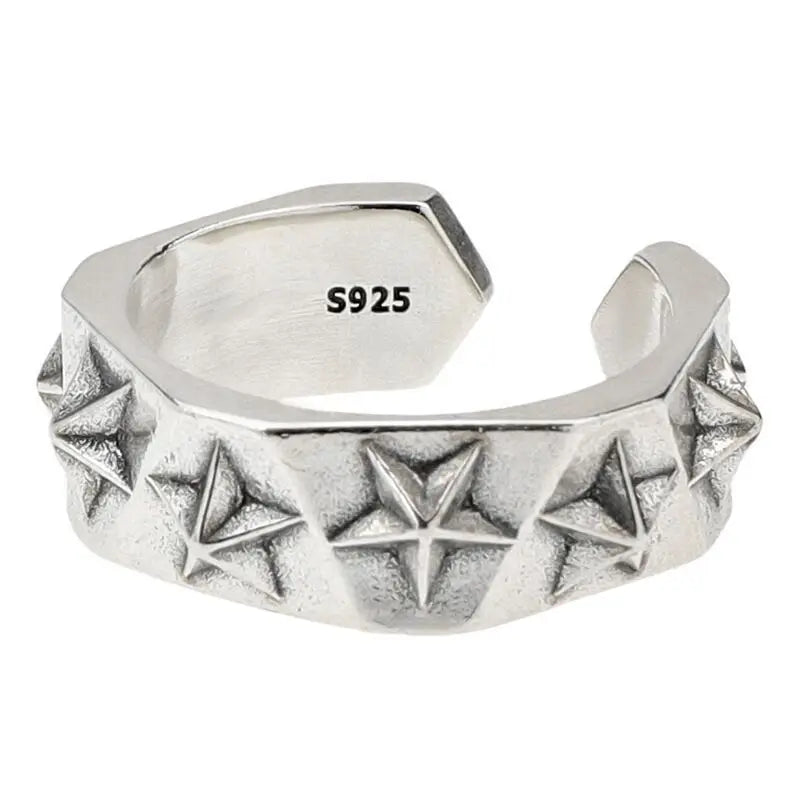925 Sterling Silver Star Rings For Women Luxury Designer Jewelry Trending Products Accessories Wholesale