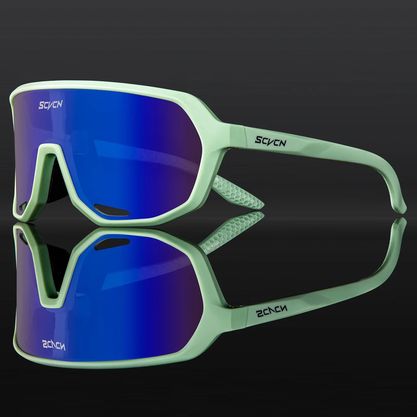 Scvcn Fashion Sunglasses for Men Sun Mountain Bike Road Bicycle Eyewear Goggles Sports UV400 MTB Photochromic Cycling Glasses