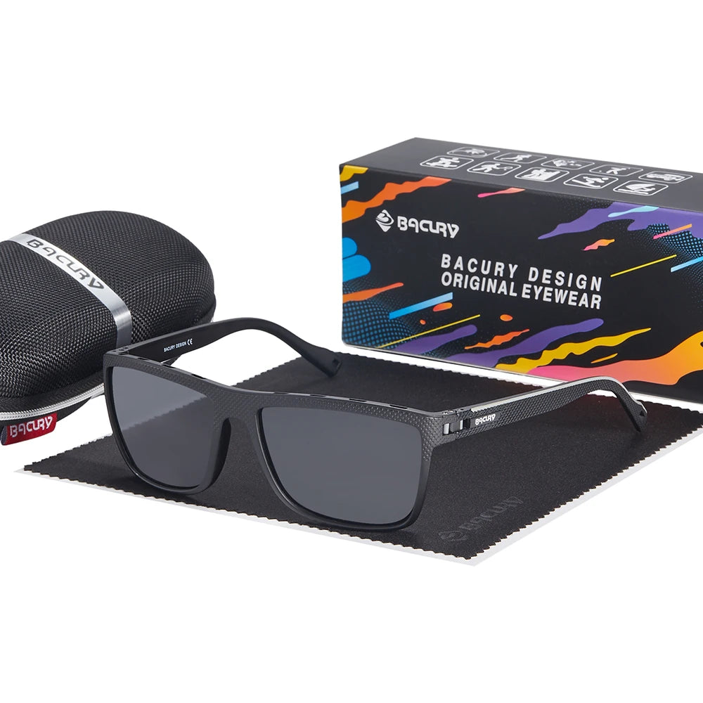 BACURY TR90 Sports Sunglasses Men Polarized Sun Glasses Light Weight Women Driving Hiking Eyewear Accessory Oculos