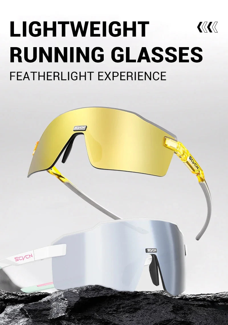 SCVCN New Outdoor Cycling Sunglasses MTB Glasses Bike Cycling UV400 Eyewear Men Women Bicycle Mountain Sports Running Eyewear