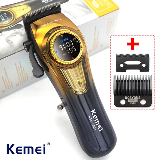 Kemei KM-1691 Baber Professional Hair Clipper Hair Cutting Machine  For Men Electric Hair Trimmer Men Gift 9000RPM 10W