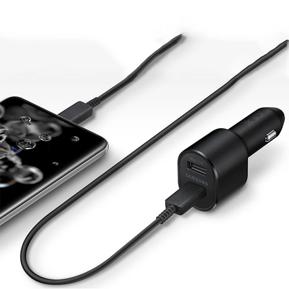 60W Samsung USB Type C Car Charger PD Super Charging Galaxy S25 S24 S23 S22 Ultra 45W 15W Charger Samsung Z Fold 5 4 Flip in Car