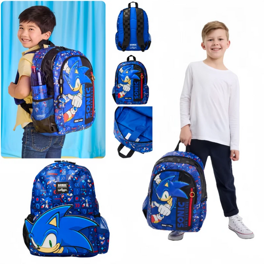 Australia Smiggle Schoolbag Sonic Backpack Cartoon Series Children School Bag Anime Backpack Student Gift Separate Purchases