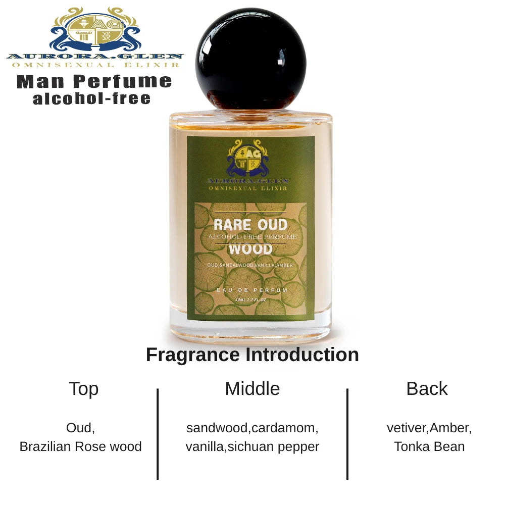 Parfum Azure Breeze Eau de Toilette for Men Fresh Woody Alcohol-Free Perfume with Cedarwood Vetiver Cologne Pink Pepper Mint
