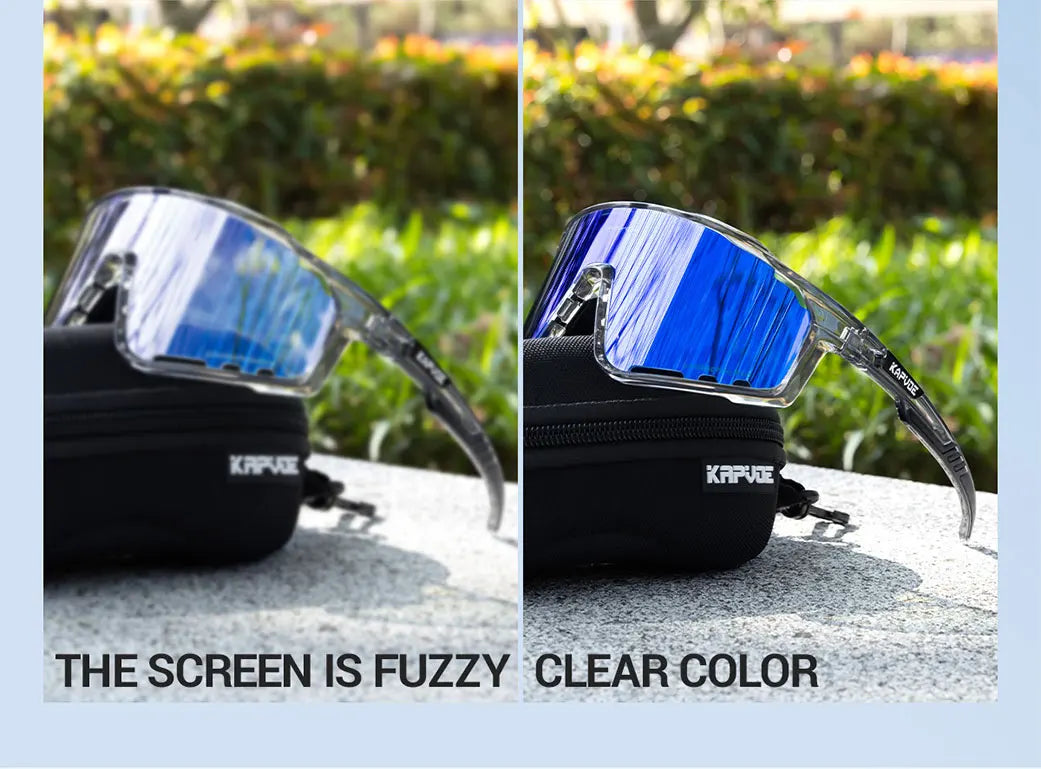 KAPVOE New Bicycle Outdoor Cycling Glasses Outdoor Sports Sunglasses Children Bike Eyewear  MTB Bicycle UV400 Hiking Goggles