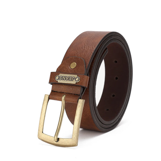 A casual, individual and retro belt, a Western-style clothing accessory, metal buckle, PU belt, suitable for both men and women
