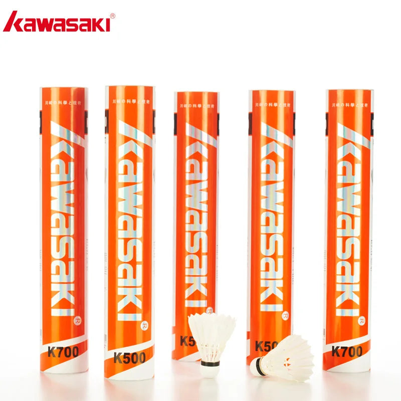 Kawasaki Shuttlecock King Kong Series Badminton Shuttle K200/K500/K700 3IN1 Durable Goose&Duck Feather Badminton Balls