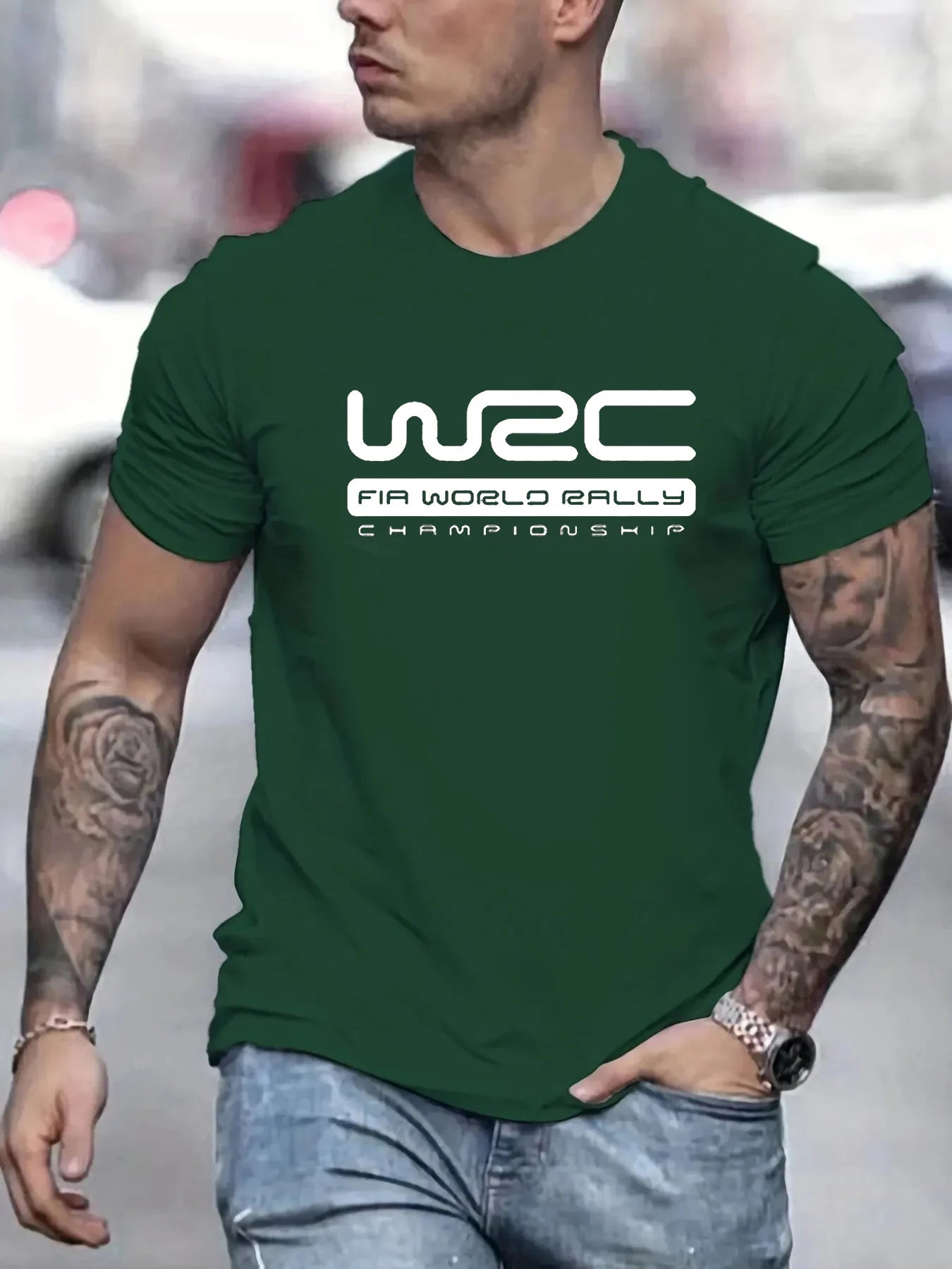 Men's 100% Cotton Casual Letter Printed Short Sleeve T-Shirt