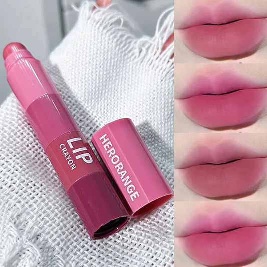 Mini Lipstick Set Matte 4 Colors Lipstick Combination 4 Sections Velvet Grapefruit Red Lip Pigment Non-stick Cup Lip Gloss kit