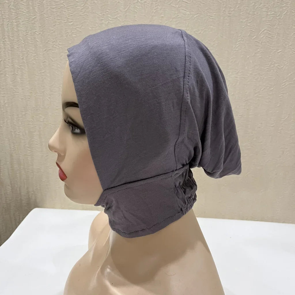 Soft Inner Muslim Women Hijab Cap Islamic Head Wear Hat Underscarf Cotton Hats Bonnet Turkish Scarves Arab Headdress India Caps