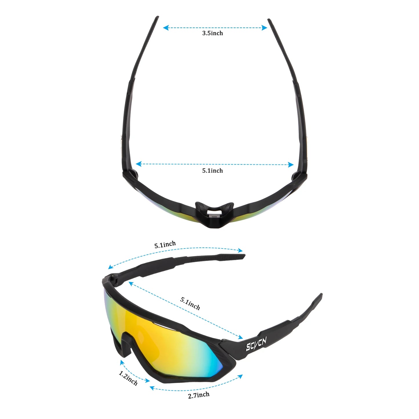 SCVCN Cycling Glasses Road Bike Eyewear Men Sports Eyewear Women Outdoor Goggles UV400 Bicycle Cycling Photochromic Sunglasses
