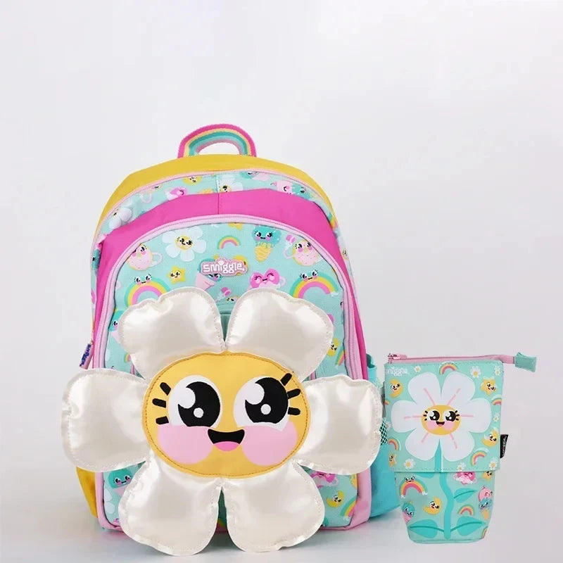 Genuine Australia Smiggle Backpack Sunflower School Bag Cartoon Series Anime Backpack Student Gift Separate Purchases