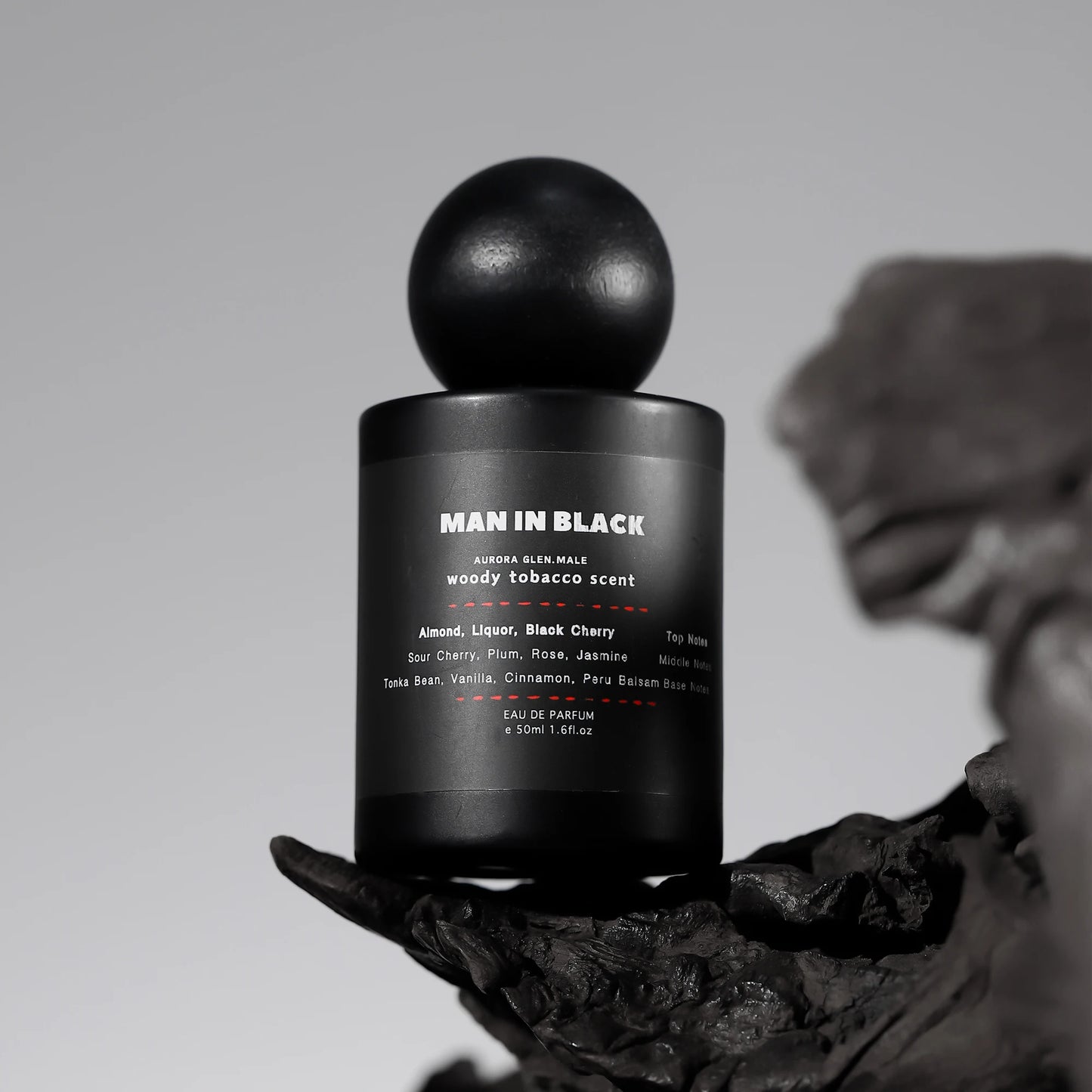 LuxuryMensFragrance MAN in BLACK Men's Perfume - Woody Tobacco Rum Leather Long Lasting EDP for Business Night PowerPerfume