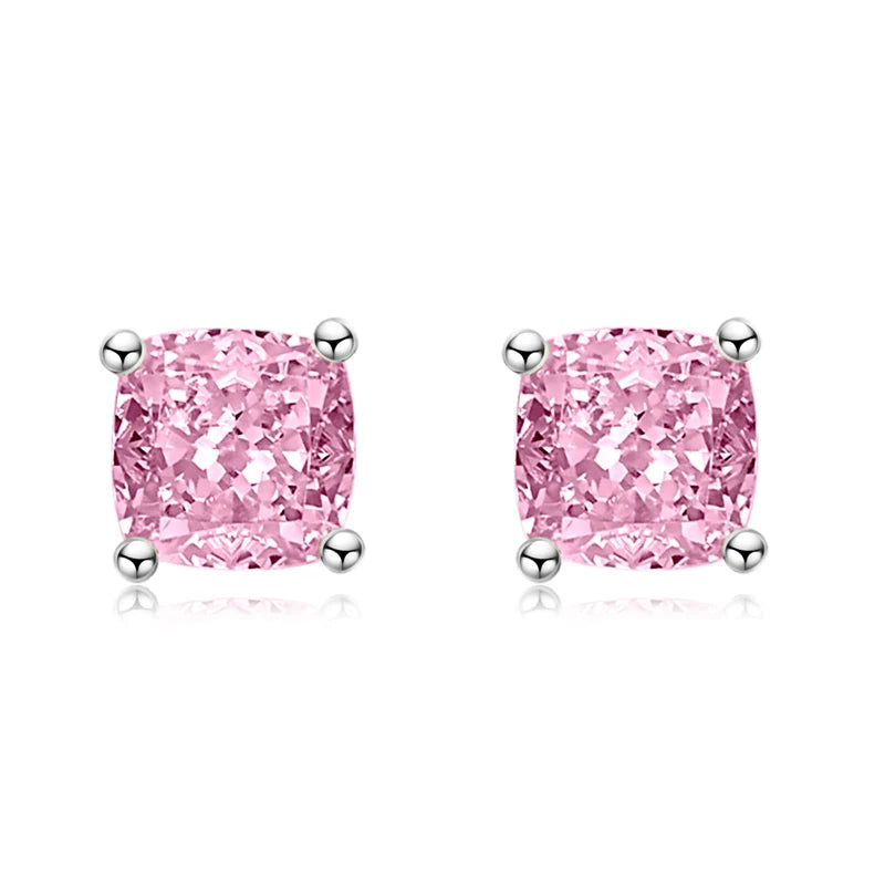 Lnngy Oval/Marqusie Cut Artificial Emerald Stud Earring for Women ohrringe silber 925 Sterling Silver Earring Daily Jewelry Gift