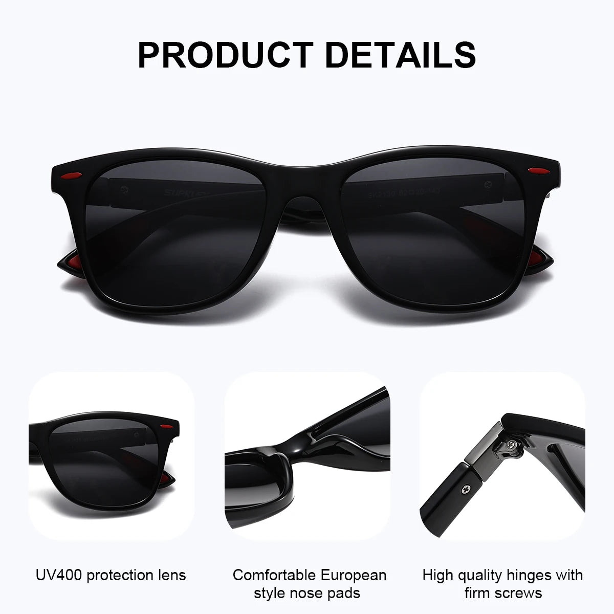 BARCUR Sports Simple Cool Men Sunglasses Anti-Skid Integrated PC Elliptical Frame Sports Style Men And Women Sunglasses