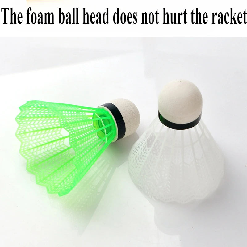 6pcs/set Color badminton color plastic foam ball head outdoor leisure sports hit resistant stability training ball Shuttlecock