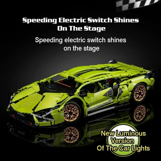 GrabliWorld NitroBuild™ Supercar – 1280PCS RC Block Set