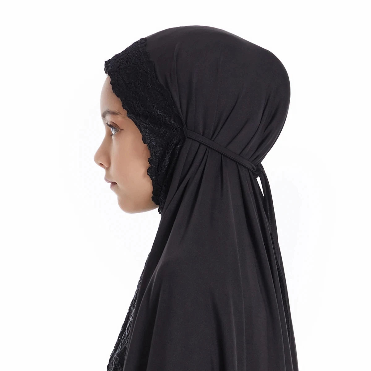 Dubai Abaya Children Robe Middle East Islamic Girls Headscarf Kaftan Arab Ramadan Eid Muslim Kids Prayer Hijab Skirts Set Modest