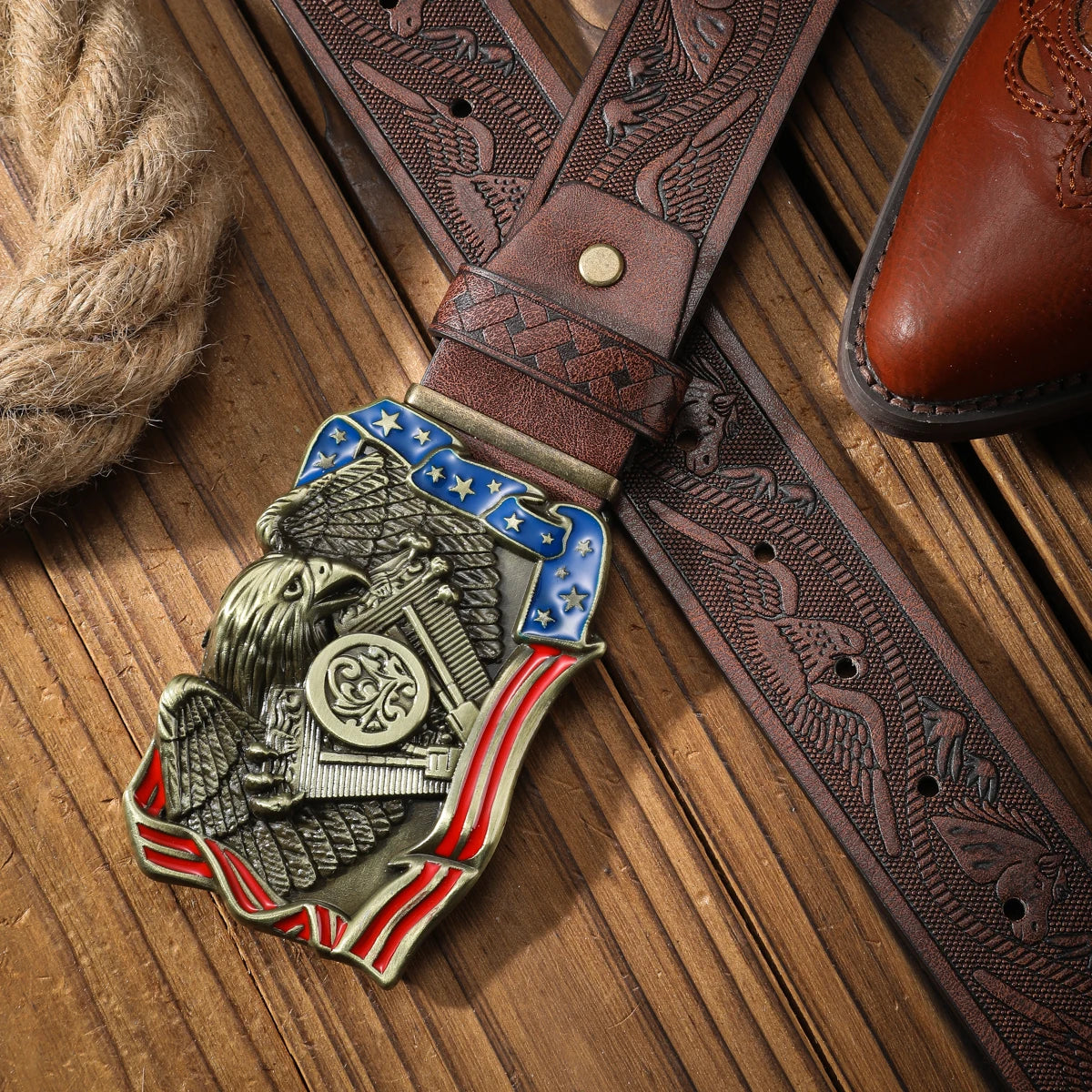 Vintage and fashion collision!  PU leather alloy buckle waistband, for both men and women, to create a personalized western styl