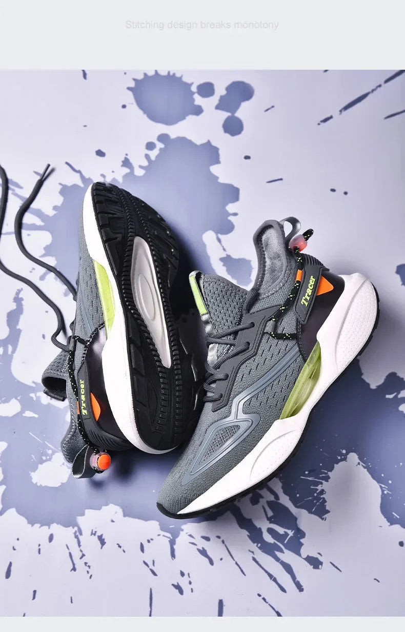 Men Casual Sneakers Running Shoes Fashion Outdoor Sneaker Fashion Sports Shoes Mesh Breathable Cushioning Basketball Footwear