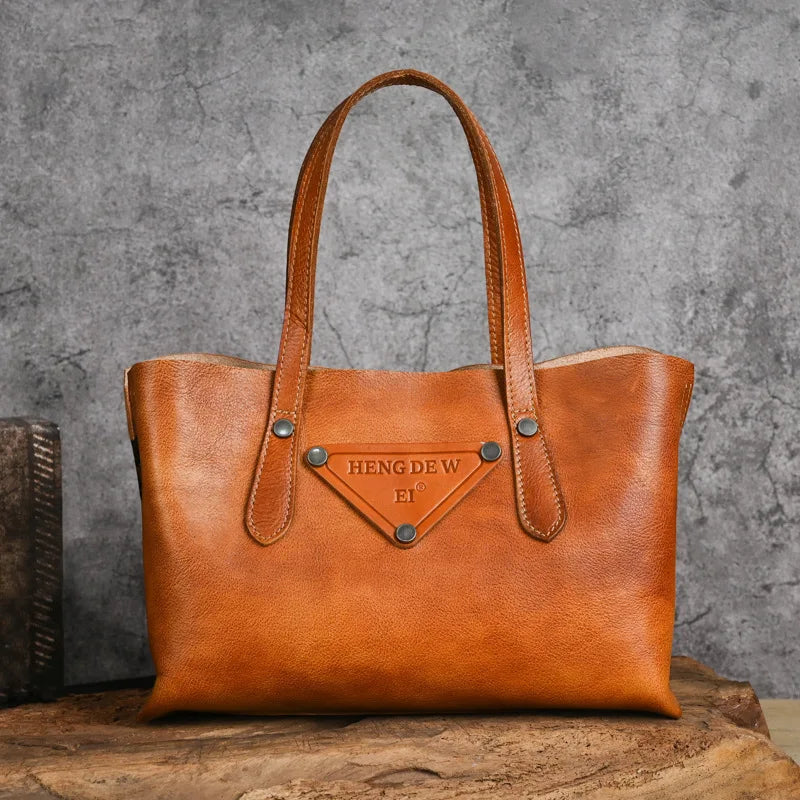 MOTAORA New Genuine Leather Women's Handbag Vintage Cowhide Large Capacity Crossbody Trave Bag Female Solid Shoulder Tote Bags