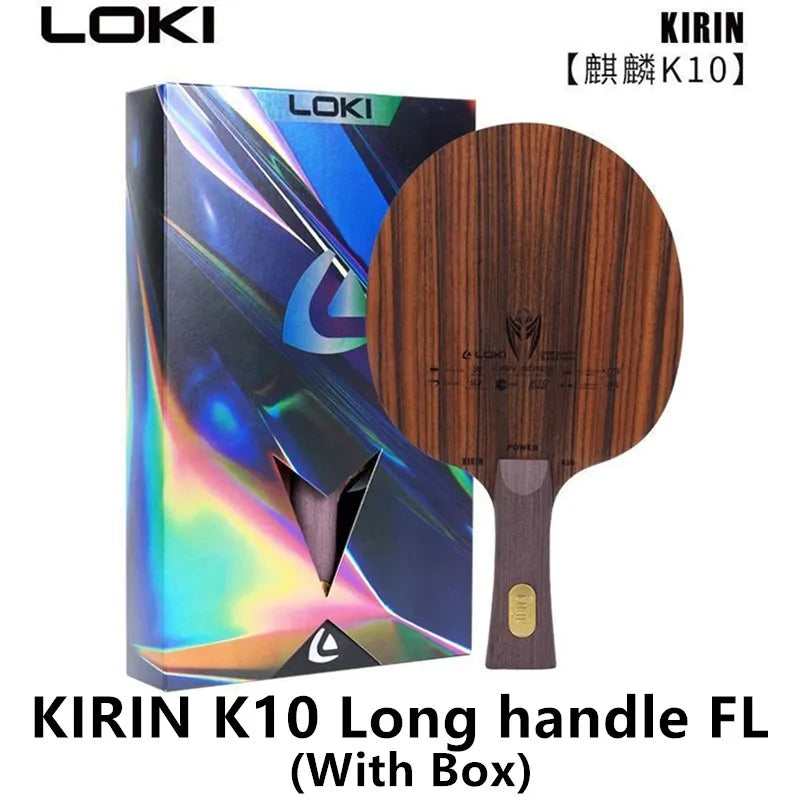 LOKI KIRIN K9 K10 K11 Professional Carbon Fiber OFF+ K7 Pure Wood Table Tennis Blade Original LOKI Ping Pong Blade Bat