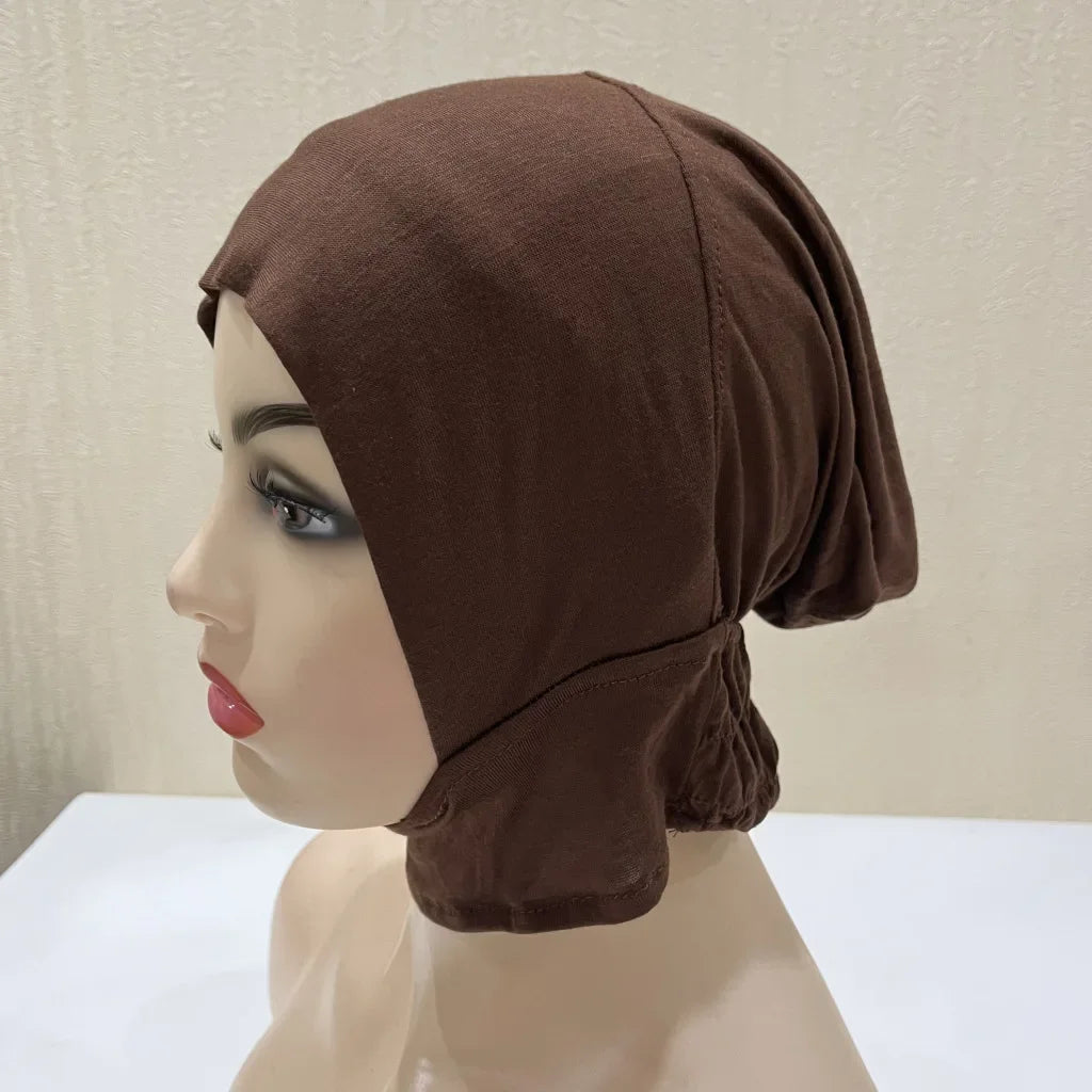 Soft Inner Muslim Women Hijab Cap Islamic Head Wear Hat Underscarf Cotton Hats Bonnet Turkish Scarves Arab Headdress India Caps