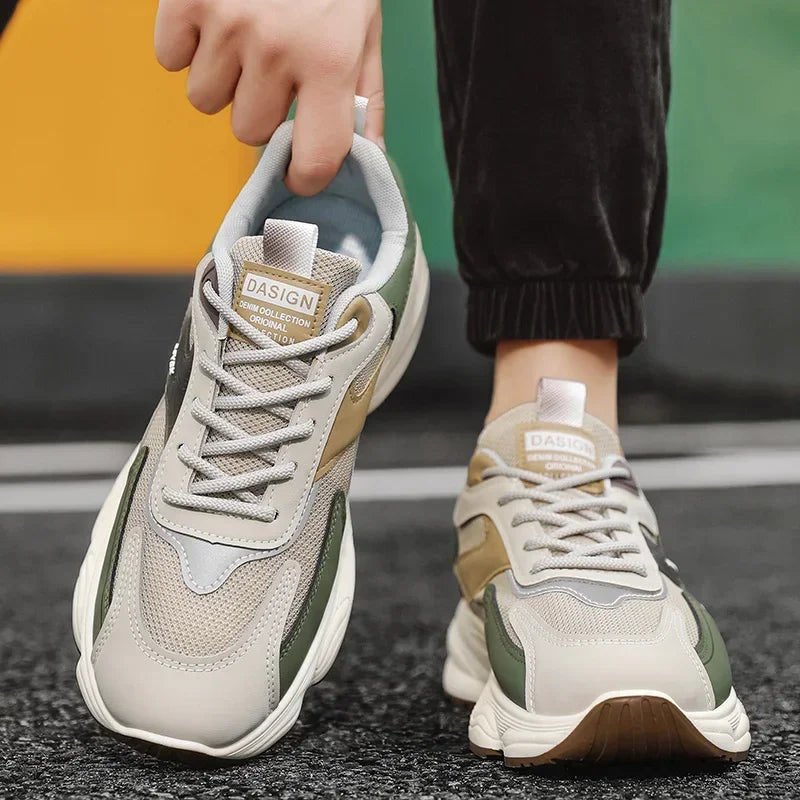 2025Men Walking Shoes Flat Outdoor Jogging Mesh Sports Breathable Wear-resistant Comfortale Casual Tennis Shoes for Men