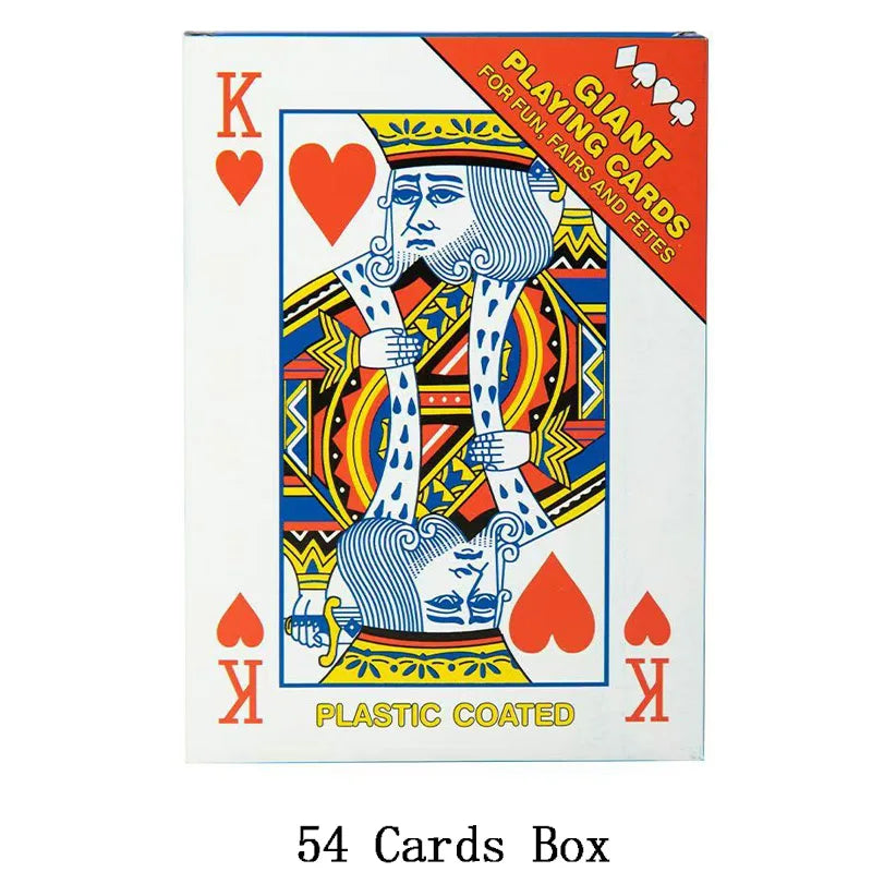 Oversized Playing Cards Jumbo 4x Larger Party Carnival Games For Adluts Juego De Mesa Familiar Divertido Funny Novelty Gifts