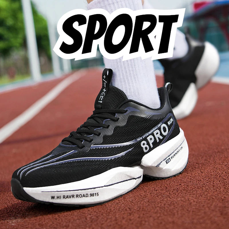 Marathon Full Palm Carbon Plate Sports Running Shoes Men Breathable Lightweight Women Comfortable Anti Slip Speciality Sneakers