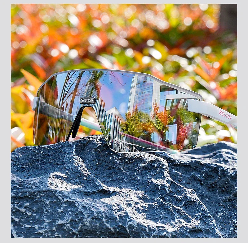 SCVCN New Outdoor Cycling Sunglasses MTB Glasses Bike Cycling UV400 Eyewear Men Women Bicycle Mountain Sports Running Eyewear