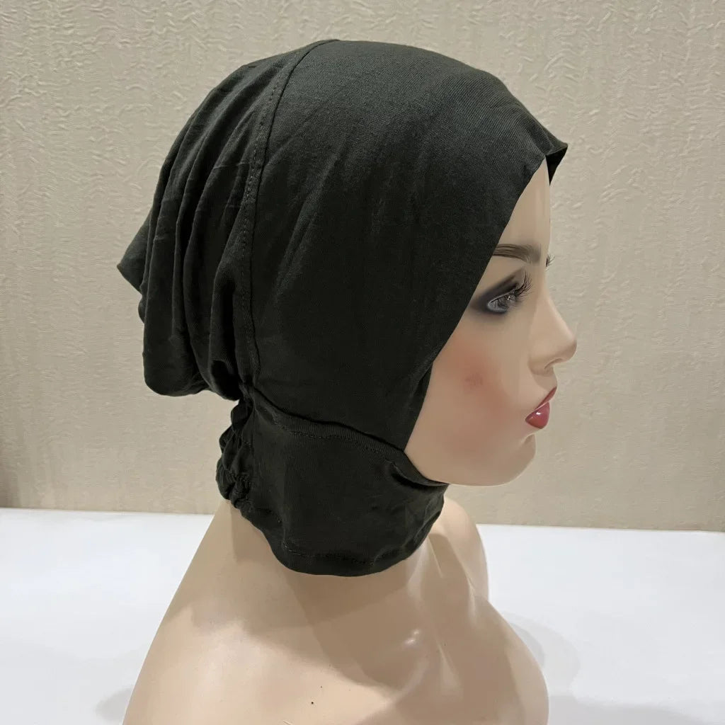 Soft Inner Muslim Women Hijab Cap Islamic Head Wear Hat Underscarf Cotton Hats Bonnet Turkish Scarves Arab Headdress India Caps