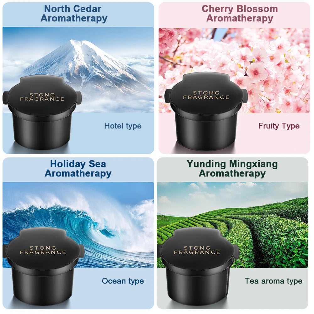 Caer Smart Car Air Freshener Rechargeable Cloud Mist Perfume Diffuser 3 Levels Adjustable Automobile Interior Humidifier Kit