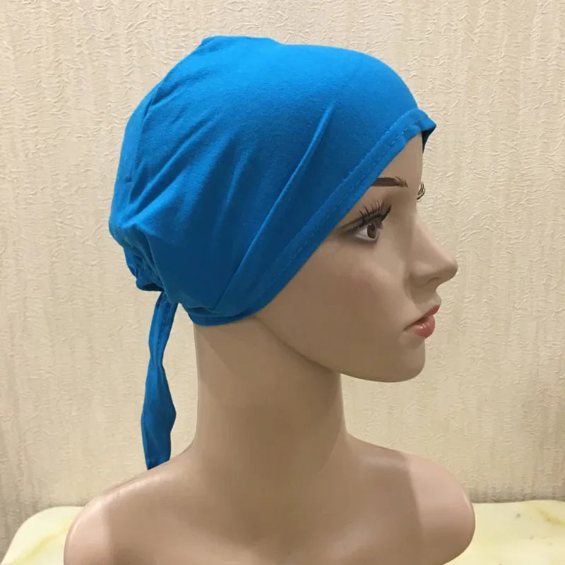 Soft Inner Muslim Women Hijab Cap Islamic Head Wear Hat Underscarf Cotton Hats Bonnet Turkish Scarves Arab Headdress India Caps