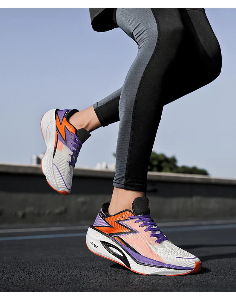 Carbon Plate Marathon Men Sports Running Shoes Air Cushion Lightweight Women Athletic Gym Sneakers Hiking Jogging Footwear