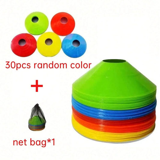 5/10/20/30pcs/Set For Storage Of Football Training Logo Discs with one net bag ,Training Footsteps Set, Logo Disc Set, Basketbal