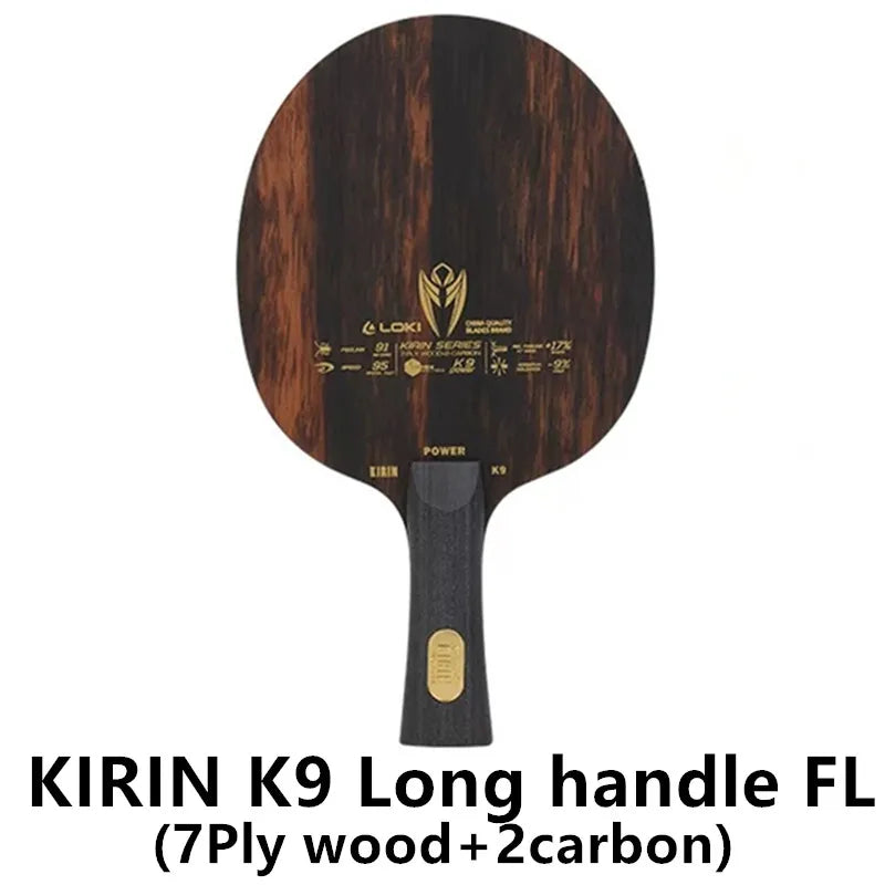 LOKI KIRIN K9 K10 K11 Professional Carbon Fiber OFF+ K7 Pure Wood Table Tennis Blade Original LOKI Ping Pong Blade Bat