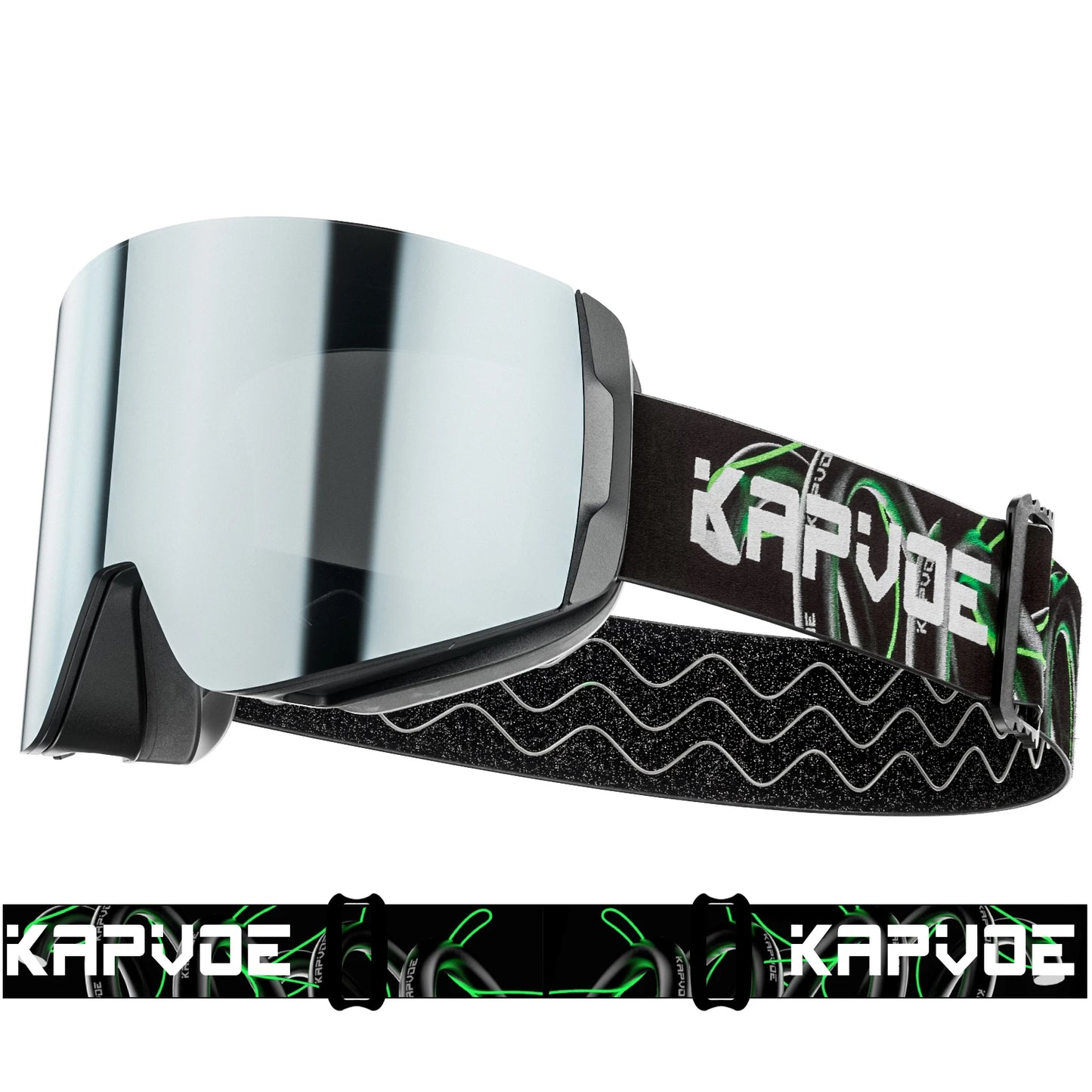 Snowstorm Vision Pro Ski & Snowboard Goggles – UV400 Mirror Lens